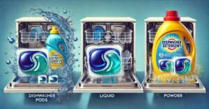 Dishwasher Pods vs Liquid vs Powder