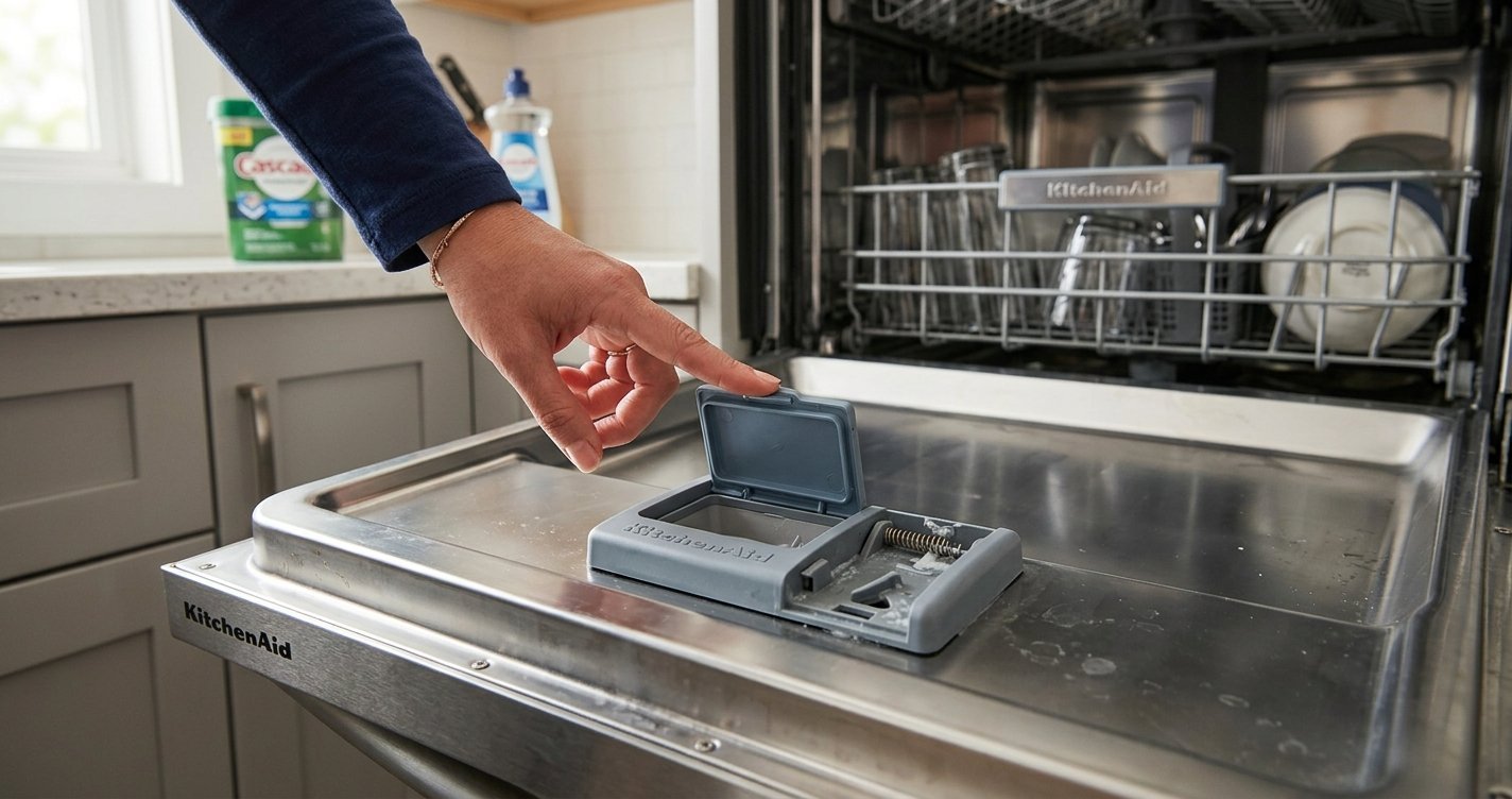 KitchenAid Dishwasher Soap Dispenser Not Closing? Causes and Easy Fixes