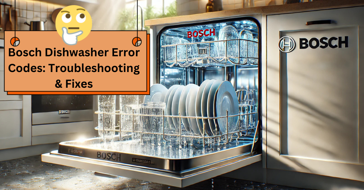 Bosch Dishwasher Error Codes: Troubleshooting & Fixes
