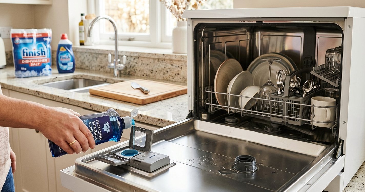 Dishwasher Salt and Rinse Aid: What They Do, Differences, and How to Use Them