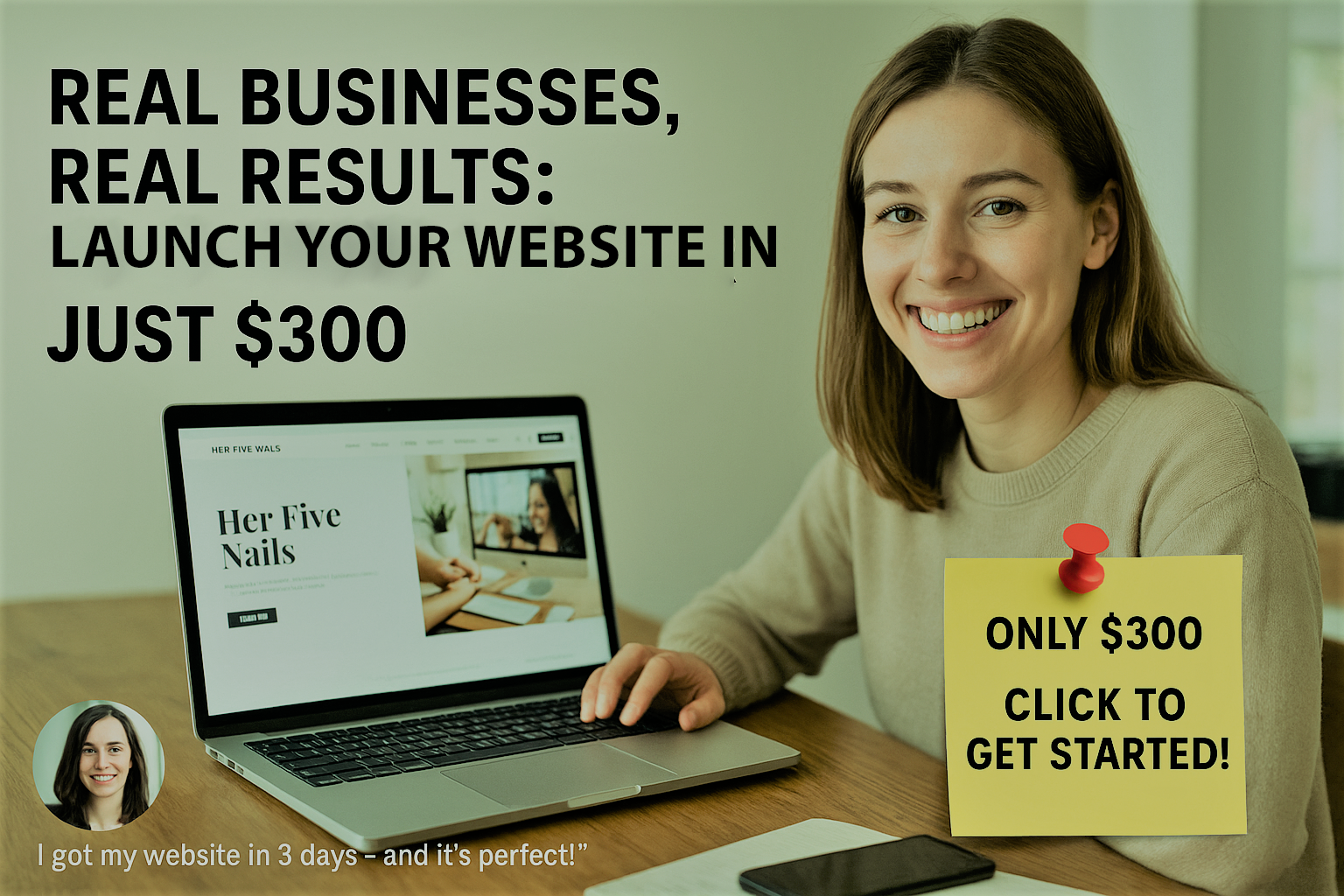 Get Your Professional Website – Just $300