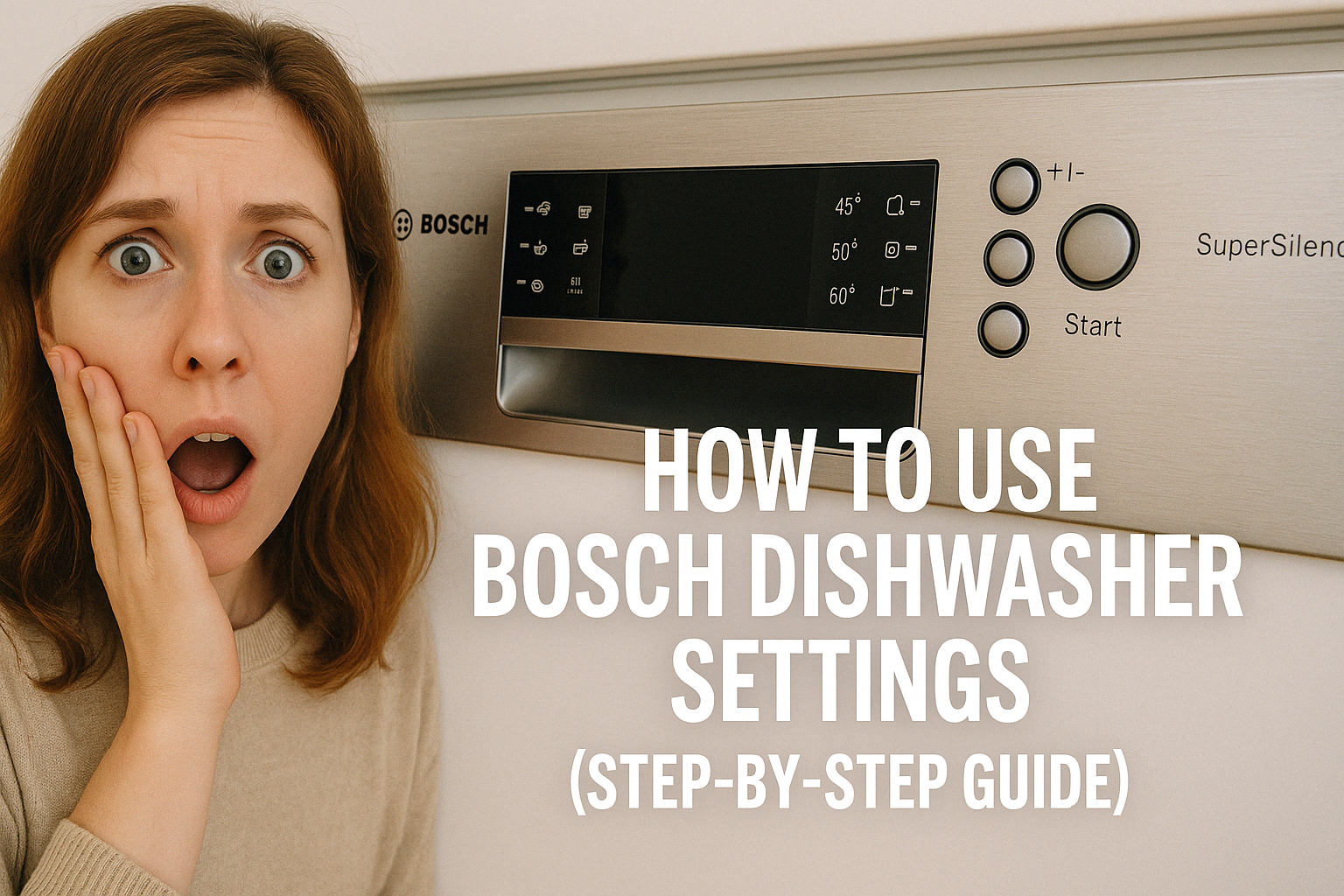 How to Use Bosch Dishwasher Settings