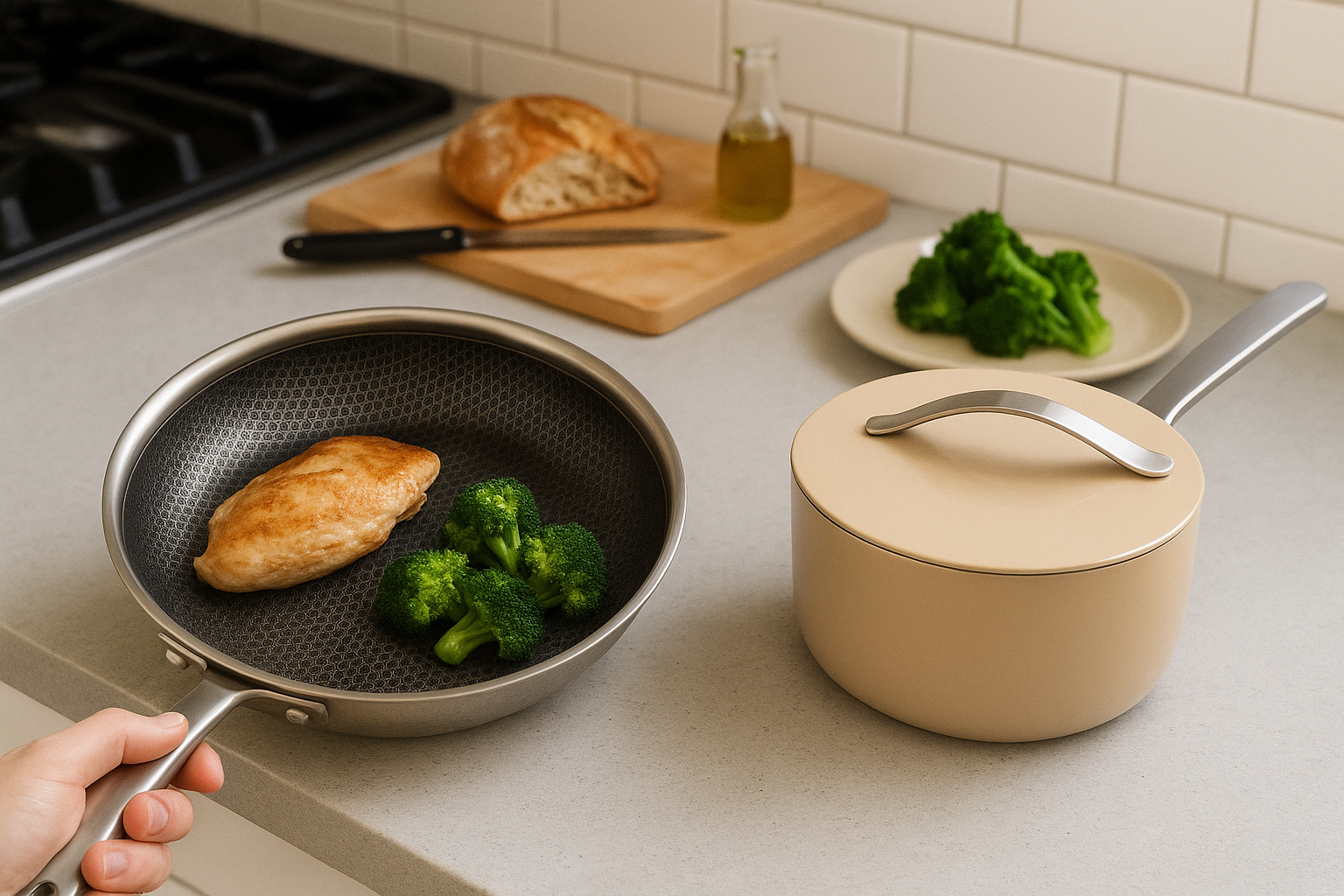 HexClad vs Caraway Cookware