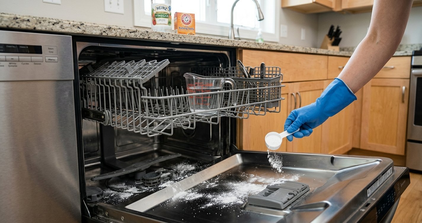 How to Clean a Dishwasher with Vinegar and Baking Soda