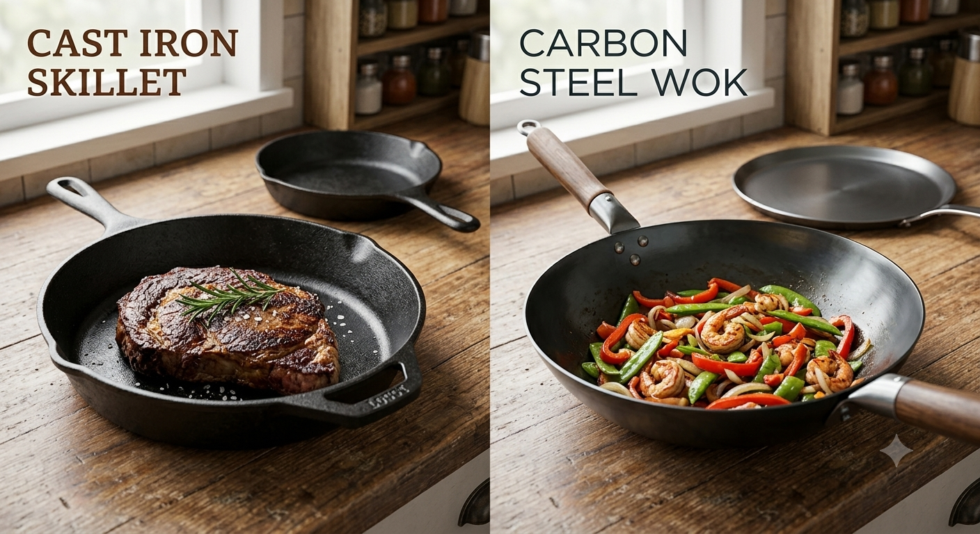 Cast Iron vs Carbon Steel: Which Pan Is Better?