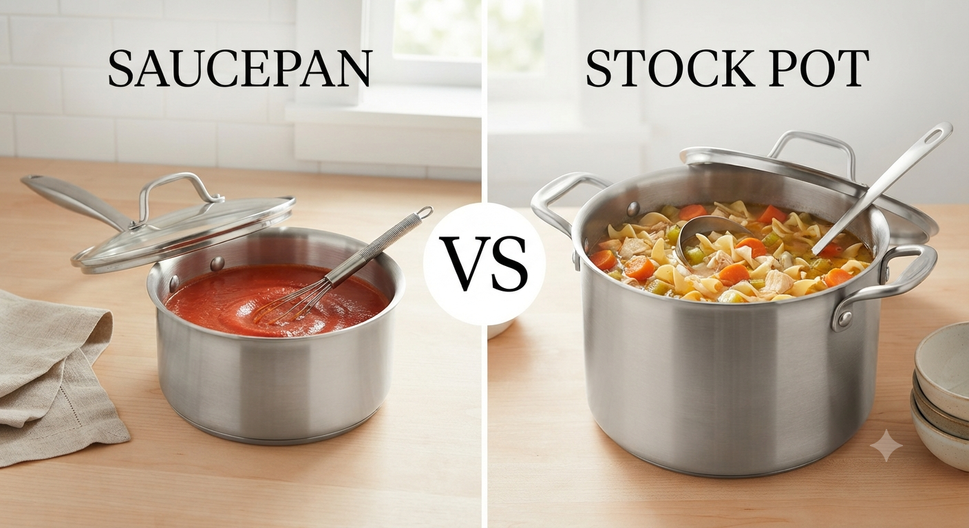 Saucepan vs Stock Pot: Which One Do You Need?