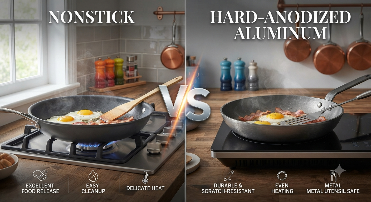 Nonstick vs Hard-Anodized Aluminum: Which Is Better?