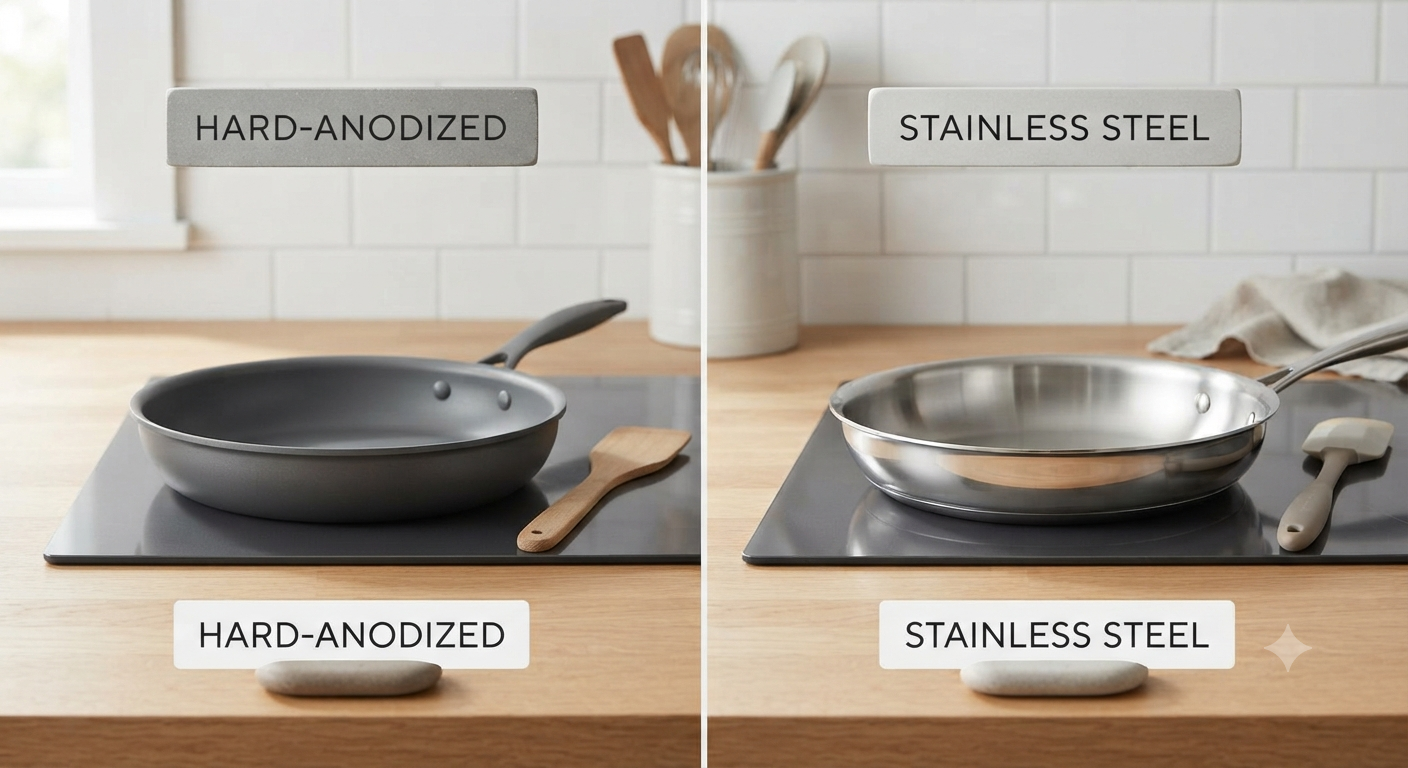 Hard-Anodized vs Stainless Steel: Key Differences
