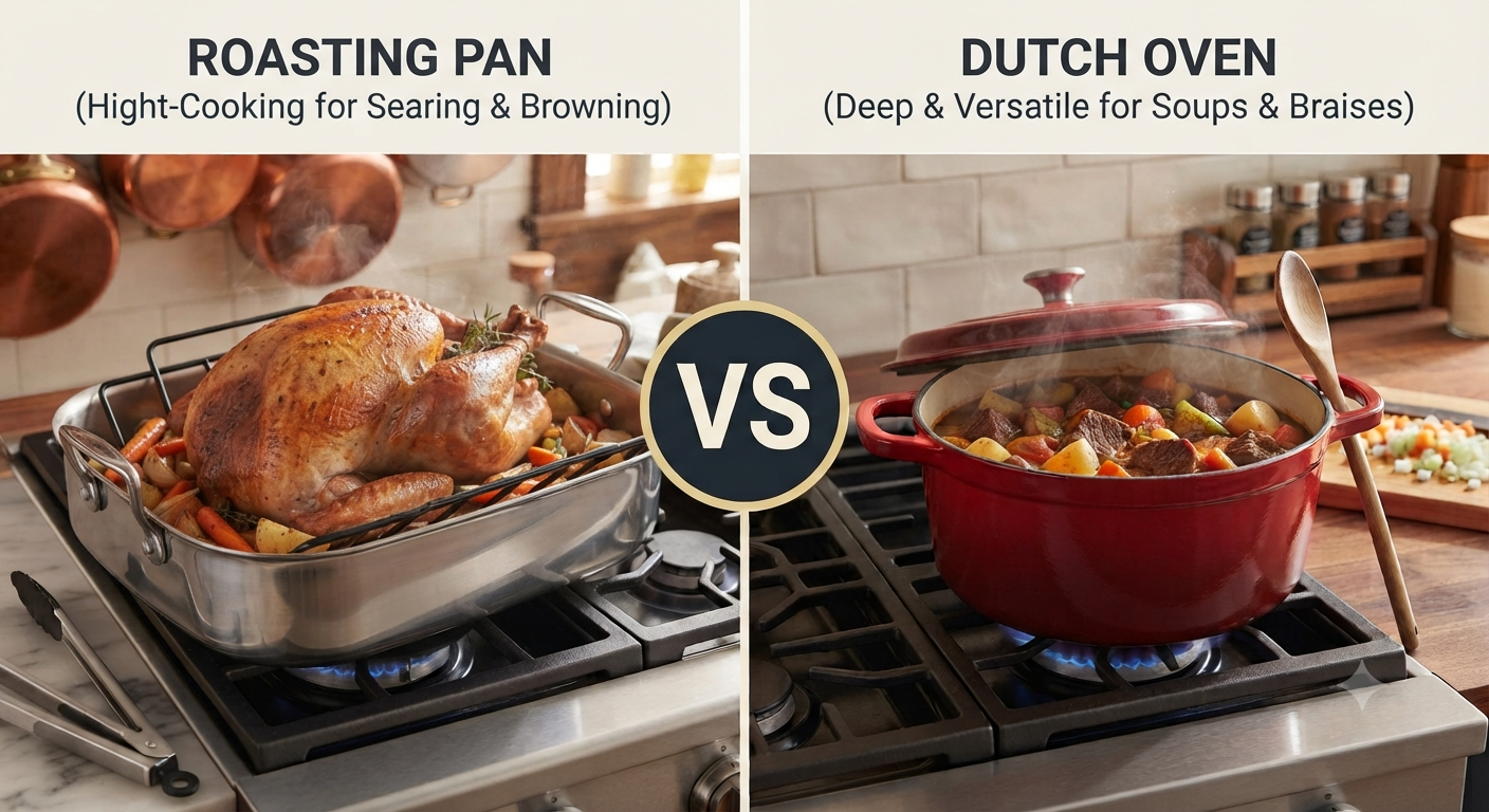 Roasting Pan vs Dutch Oven: Key Differences Guide