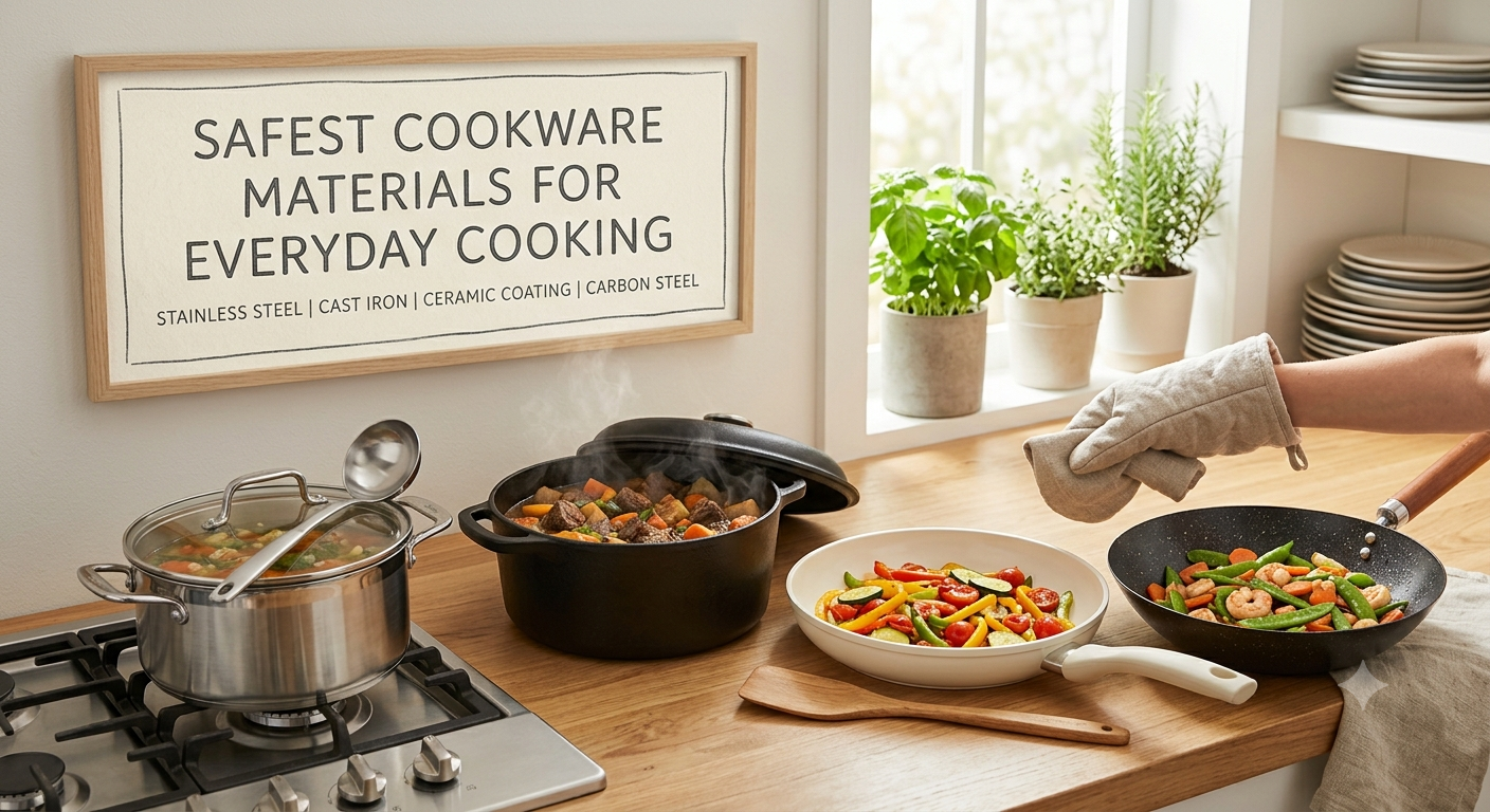 Safest Cookware Materials for Everyday Cooking