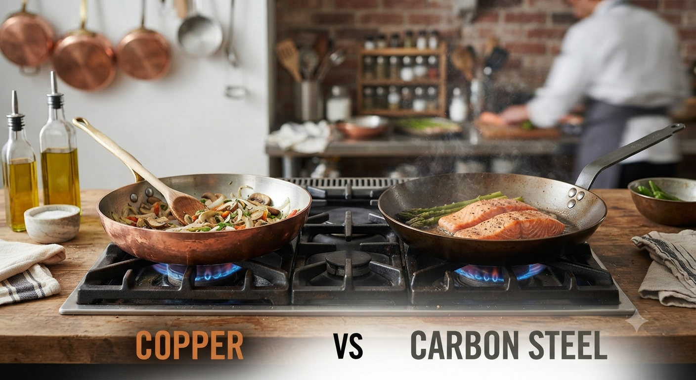 Copper vs Carbon Steel Cookware: 2026 Comparison