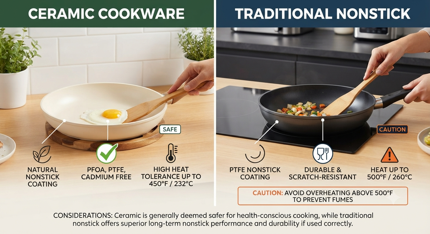 Is Ceramic Cookware Safer Than Nonstick? 2026 Guide