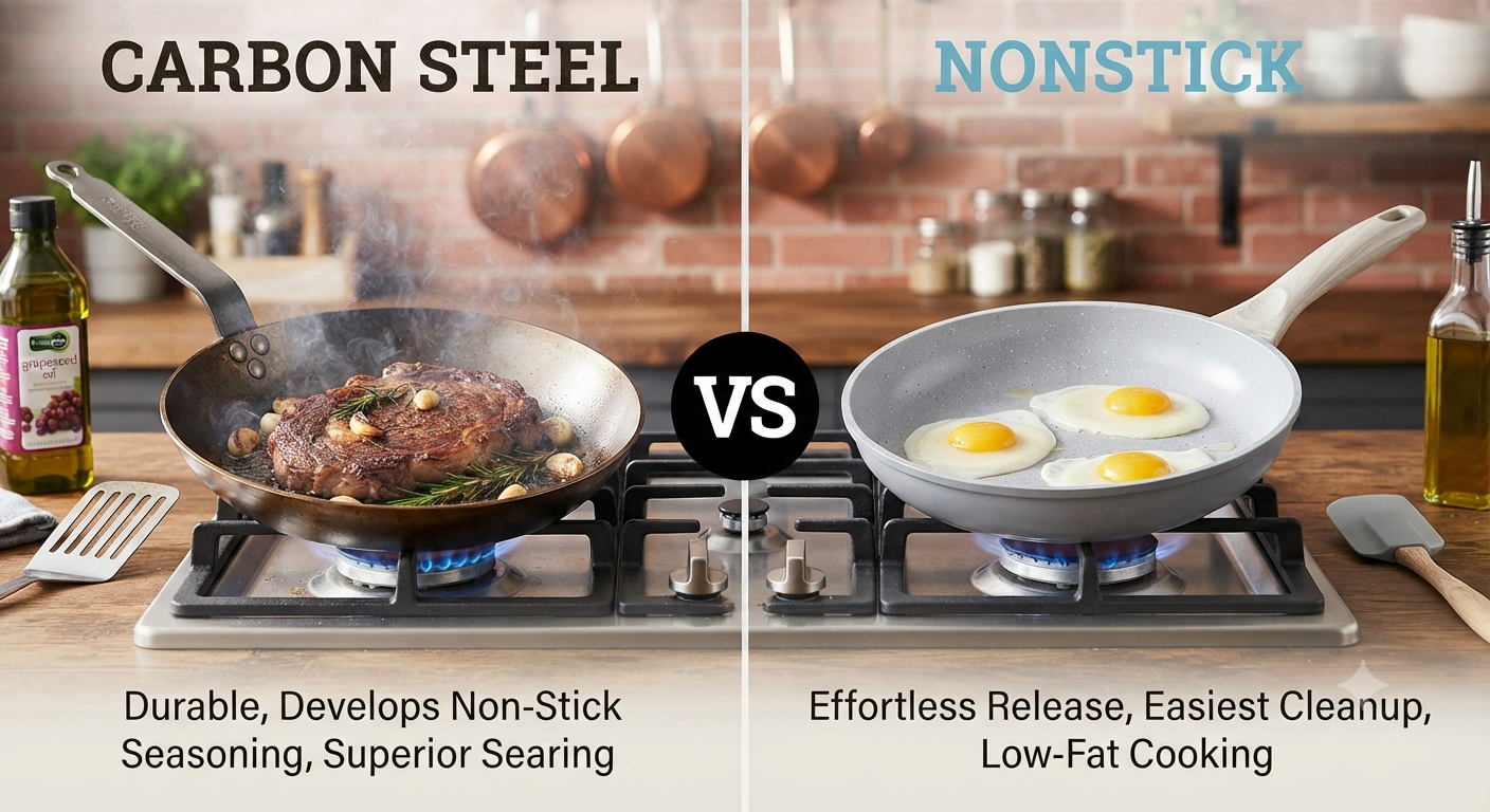 Carbon Steel vs Nonstick: Which Pan Is Better?