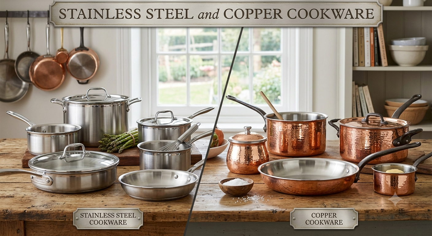 Stainless Steel vs Copper Cookware: Which Wins?